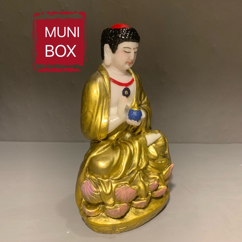 Tượng Phật Dược Sư Lưu Ly Quang Vương Như Lai 16cm