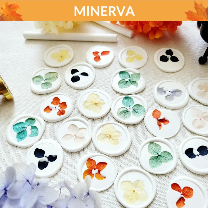 [wax seal] Set 5 Con dấu niêm phong ép hoa khô niêm phong bì thư , quà tặng , thiệp mời