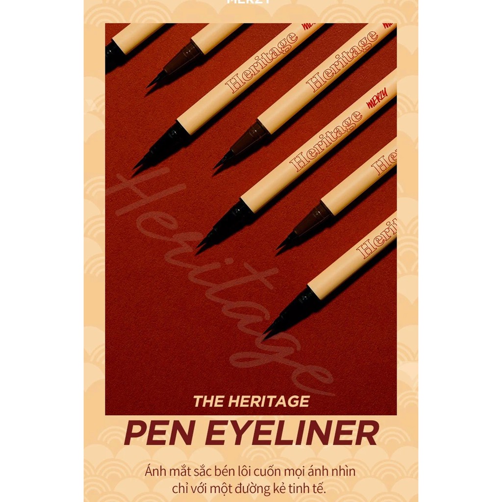 Bút Kẻ Mắt Nước Lâu Trôi Merzy The Heritage Pen Eyeliner