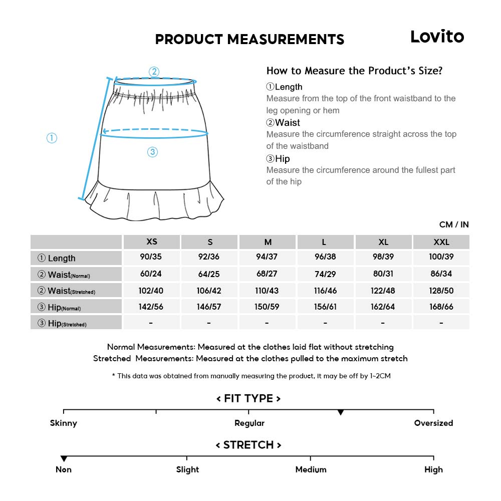 Lovito Gingham A Link Skirt L24ED129 (Xanh và Trắng)