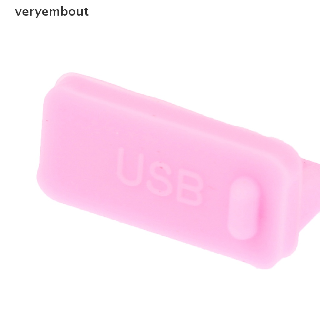 ut 16pcs/set Laptop Dust Plug Set USB HDMI Port VGA Rubber Protective Cover n