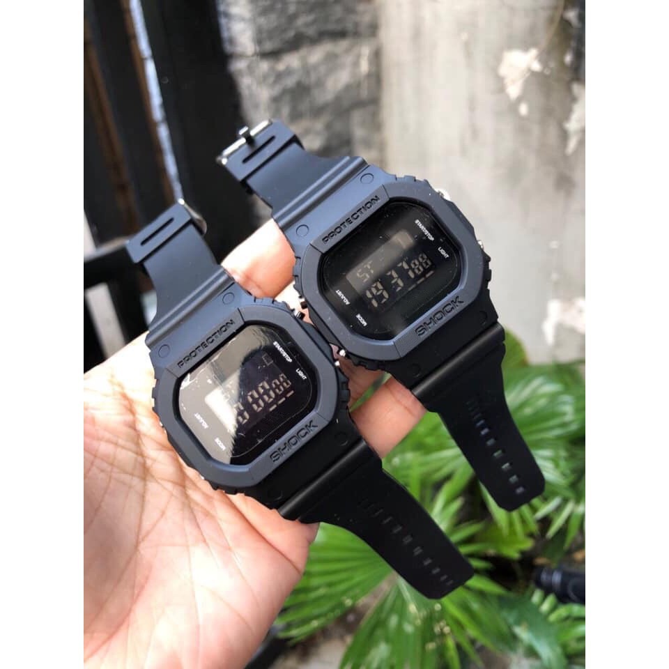 Đồng hồ thể thao nam nữ Shock điệm tử dây silicon mặt vuông Spk34