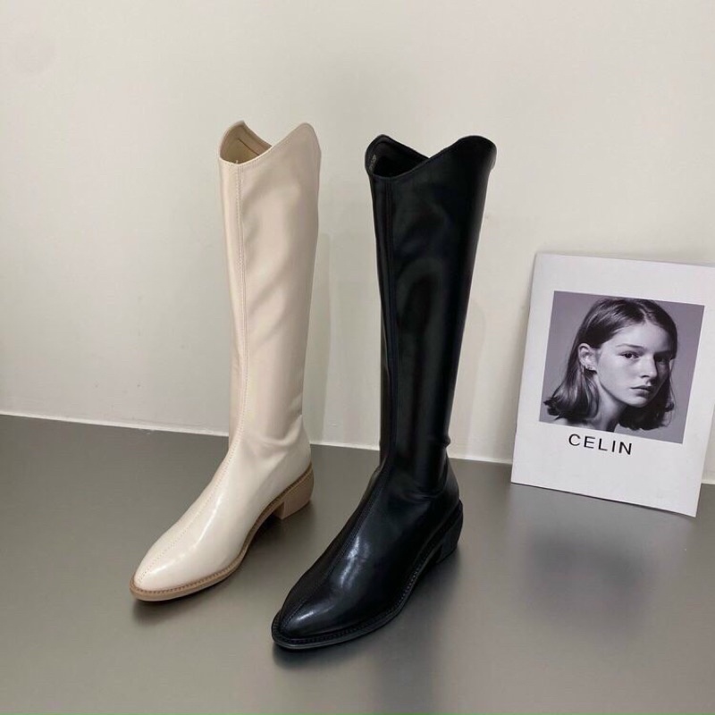 [Ảnh Thật-Hàng Sẵn] Boot nữ dáng cao bồi da trơn mềm siêu đẹp | BigBuy360 - bigbuy360.vn