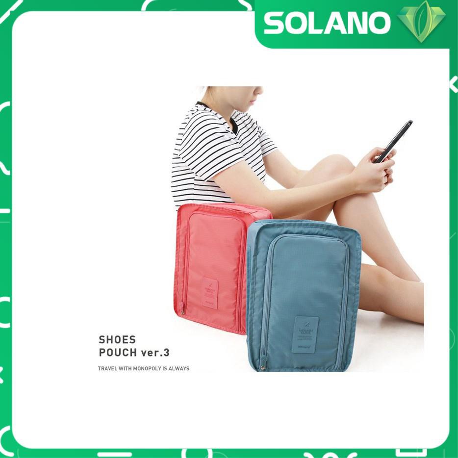 Túi đựng giày thể thao SOLANO đựng giày dép du lịch chống nước chống bụi xếp gọn tiện dụng HG-001199