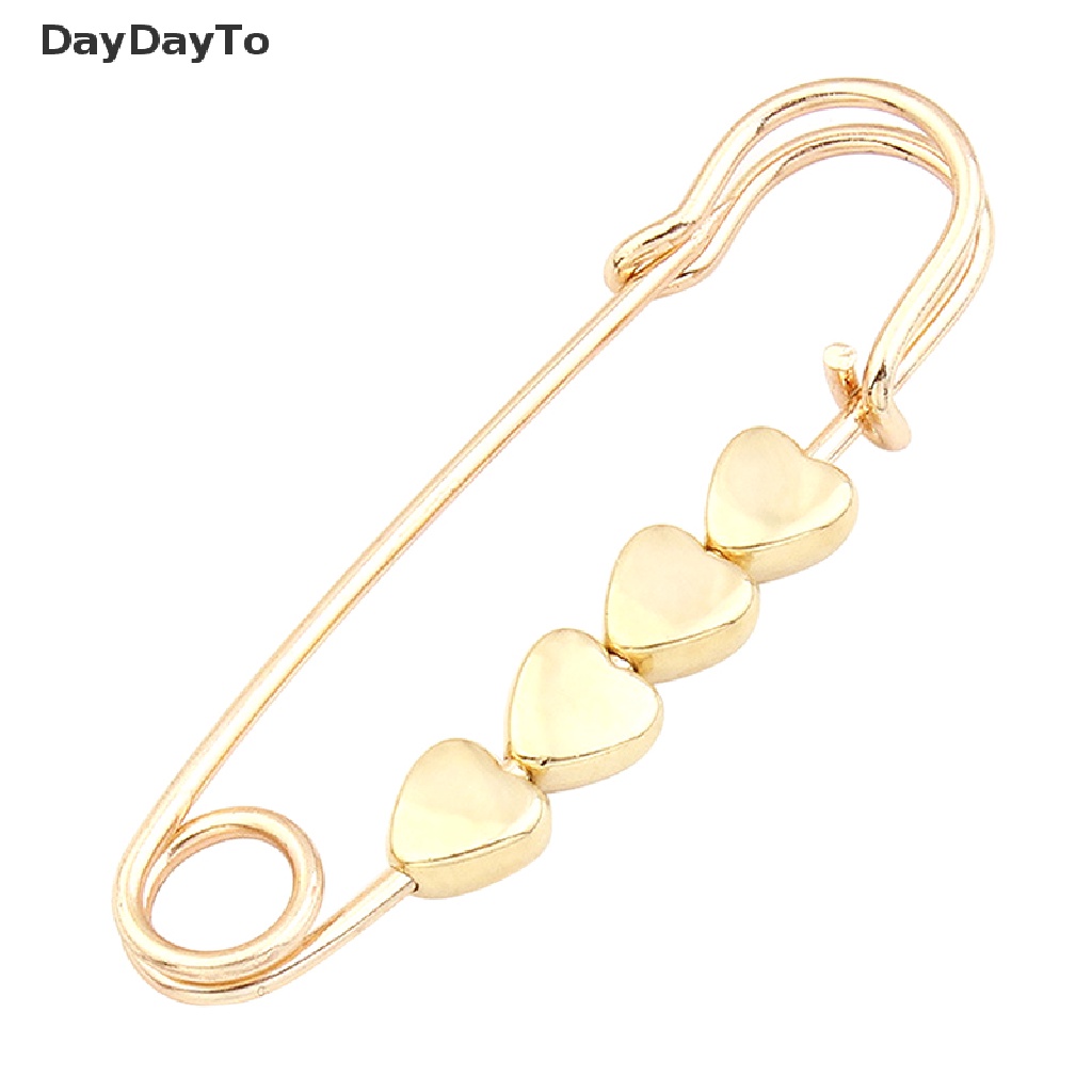 Daydotto Ghim Cài Quần Áo / Thắt Lưng Quần Cố Định Hình Ngôi Sao / Trái Tim Màu Vàng Điều Chỉnh Được