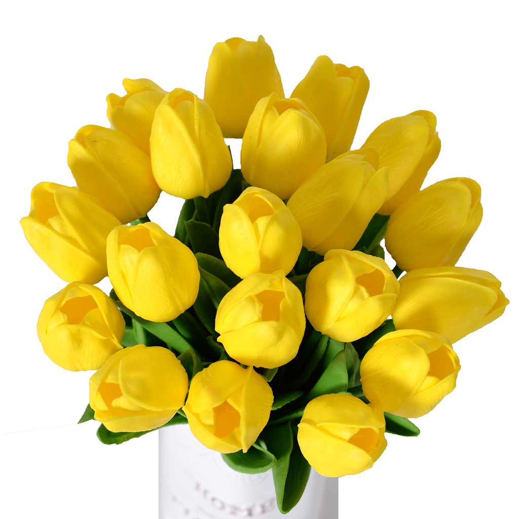 Hoa tulip nhân tạo trang trí nhà cửa