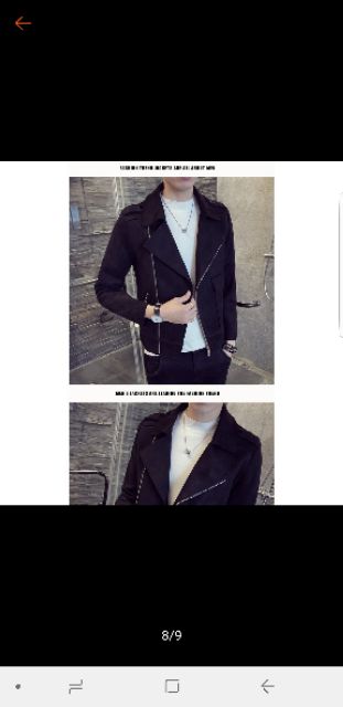 ÁO KHOÁC NAM TE F1 18NC8 L99 DA LỘN KIỂU HÀN QUỐC .