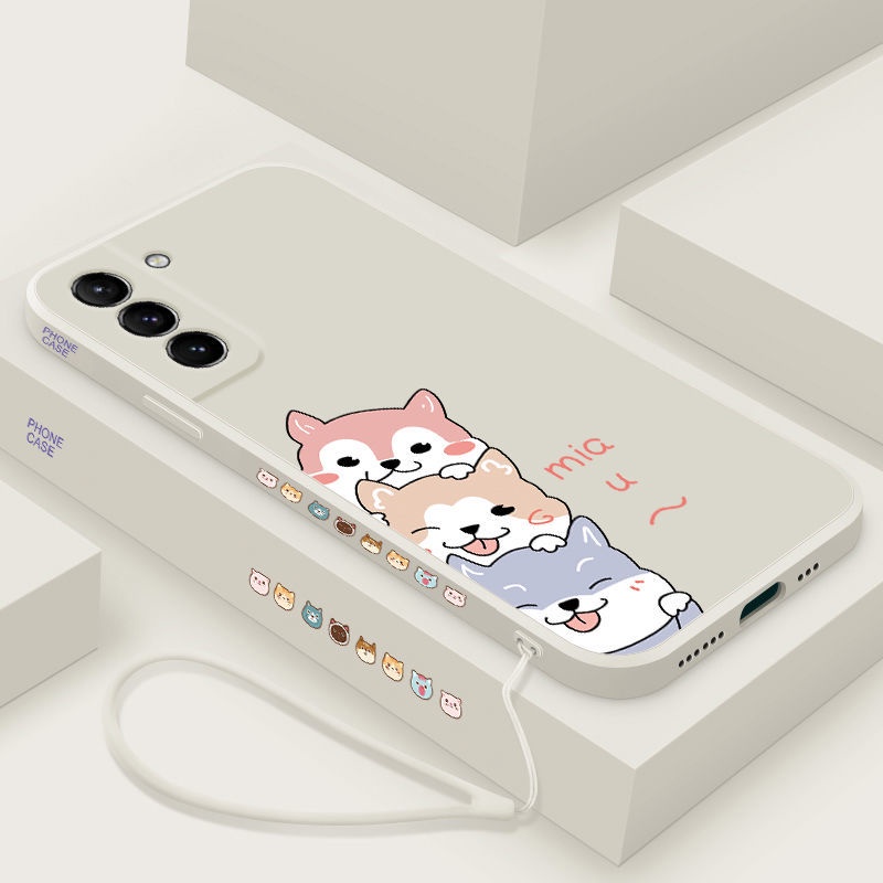 Ốp Điện Thoại tpu Mềm Chống Trượt Có Dây Đeo Cho samsung m31 m51 a03s a13 a8 2018 note 10 note 10 plus note 20 note 20 ultra