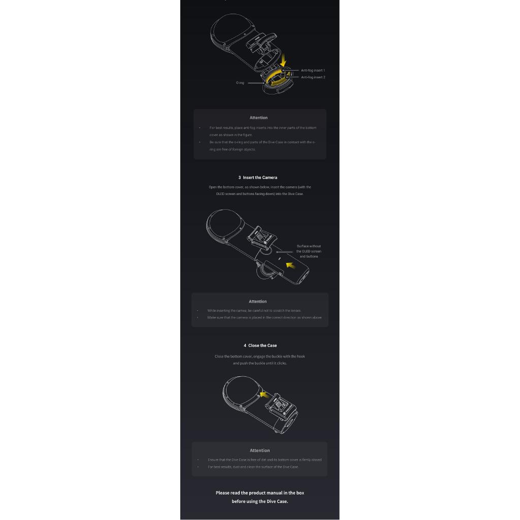 Vỏ chống nước cho camera insta360 One X