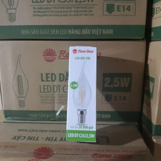 Bóng led dây tóc LED DT C35/2,5W RĐ