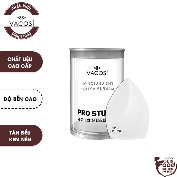 Bông Phấn Nền Giọt Nước Vạt Xéo Vacosi Prs Pro Flat Blender - PH02