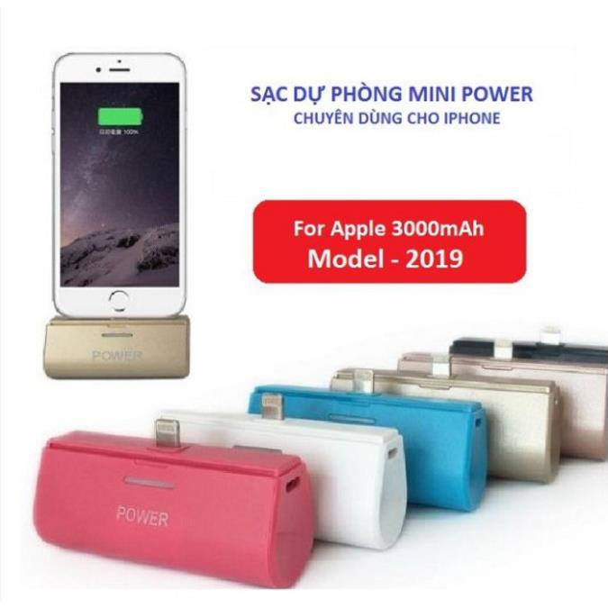 Mua ngay Pin Sạc Dự Phòng Power 3000mAh Dùng Cho Điện Thoại IPhone [Freeship 10k]