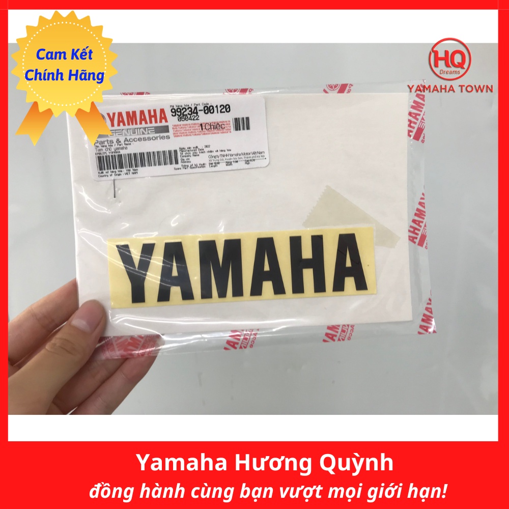 Tem dán xe máy chữ Yamaha chính hãng - Yamaha Town Hương Quỳnh