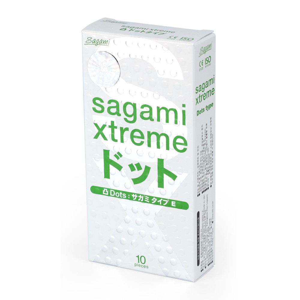 Bao Cao Su Gân gai Sagami Extreme White - Nhật Bản - hộp 10 chiếc