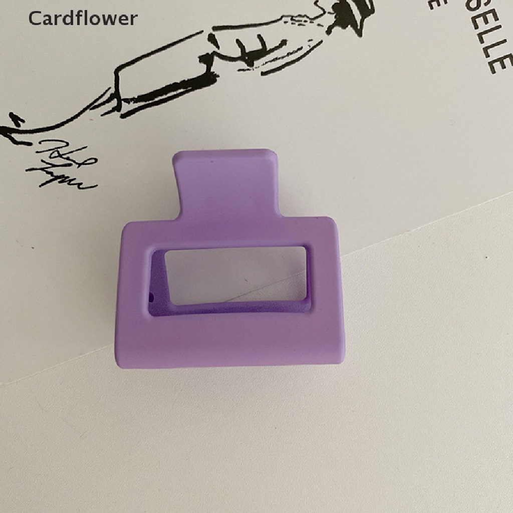 &lt; Cardflower &gt; Kẹp Tóc Càng Cua Cỡ Nhỏ Màu Trơn Thời Trang Hàn Quốc Cho Nữ