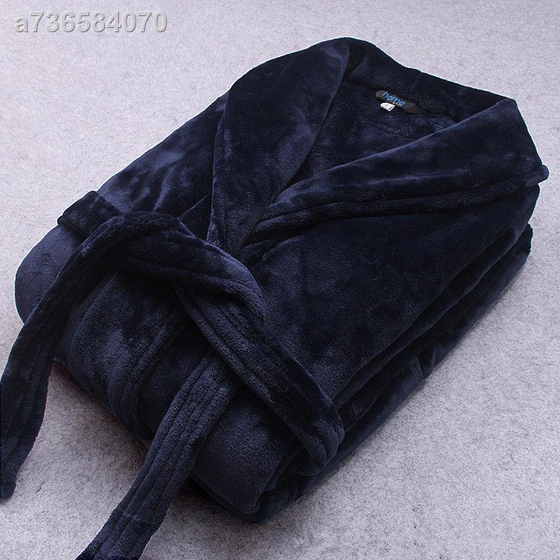 ▬✁◑Áo choàng tắm dáng dài bằng Flannel thời trang | BigBuy360 - bigbuy360.vn