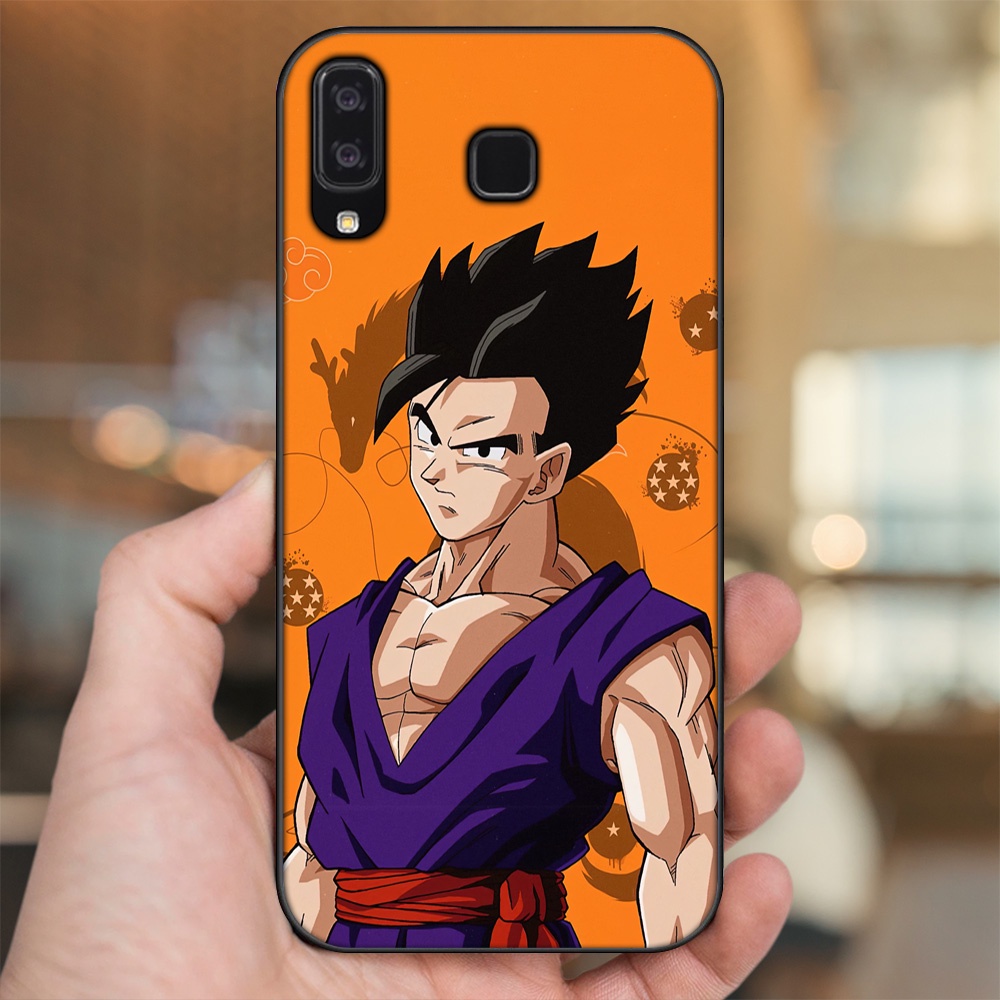 Ốp lưng Samsung A8 Star viền đen in hình Gohan Dragon Ball