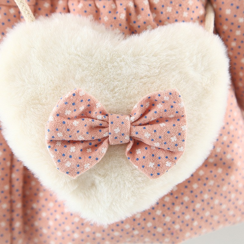 Áo khoác cotton có mũ tai thỏ dễ thương thời trang cho bé gái 9 tháng - 3 tuổi