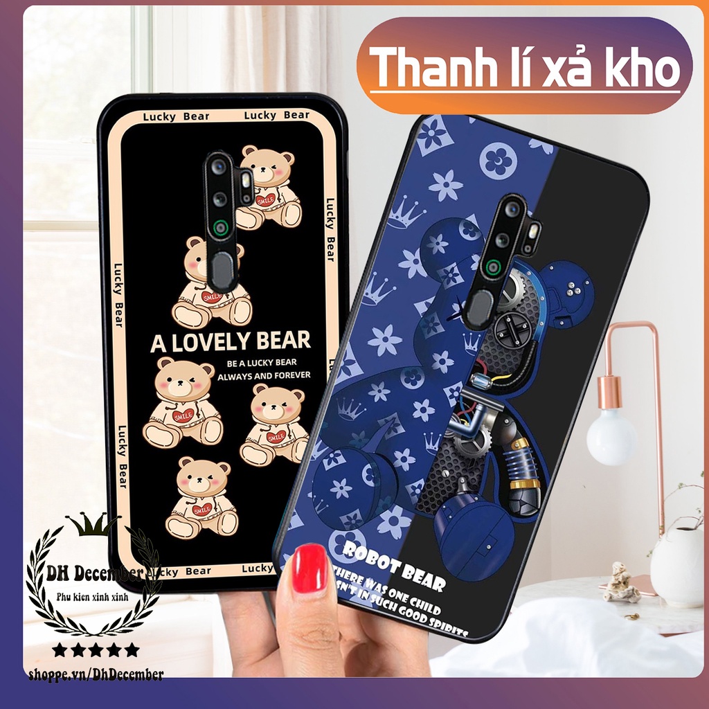 Ốp lưng Oppo A5 2020 / A9 2020 in hình 3D lucky, gấu Beer xinh xắn - KHÔNG NÊN BỎ LỠ