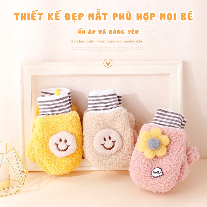 Găng tay len cho bé, bao tay mùa đông trẻ em