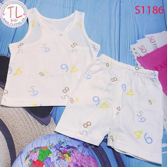 Thời Trang Trẻ Em -Bộ đùi họa tiết chữ số – Quần Áo Bé Trai - Bộ Bé Trai - Quần Áo Bé Gái - Bộ Bé