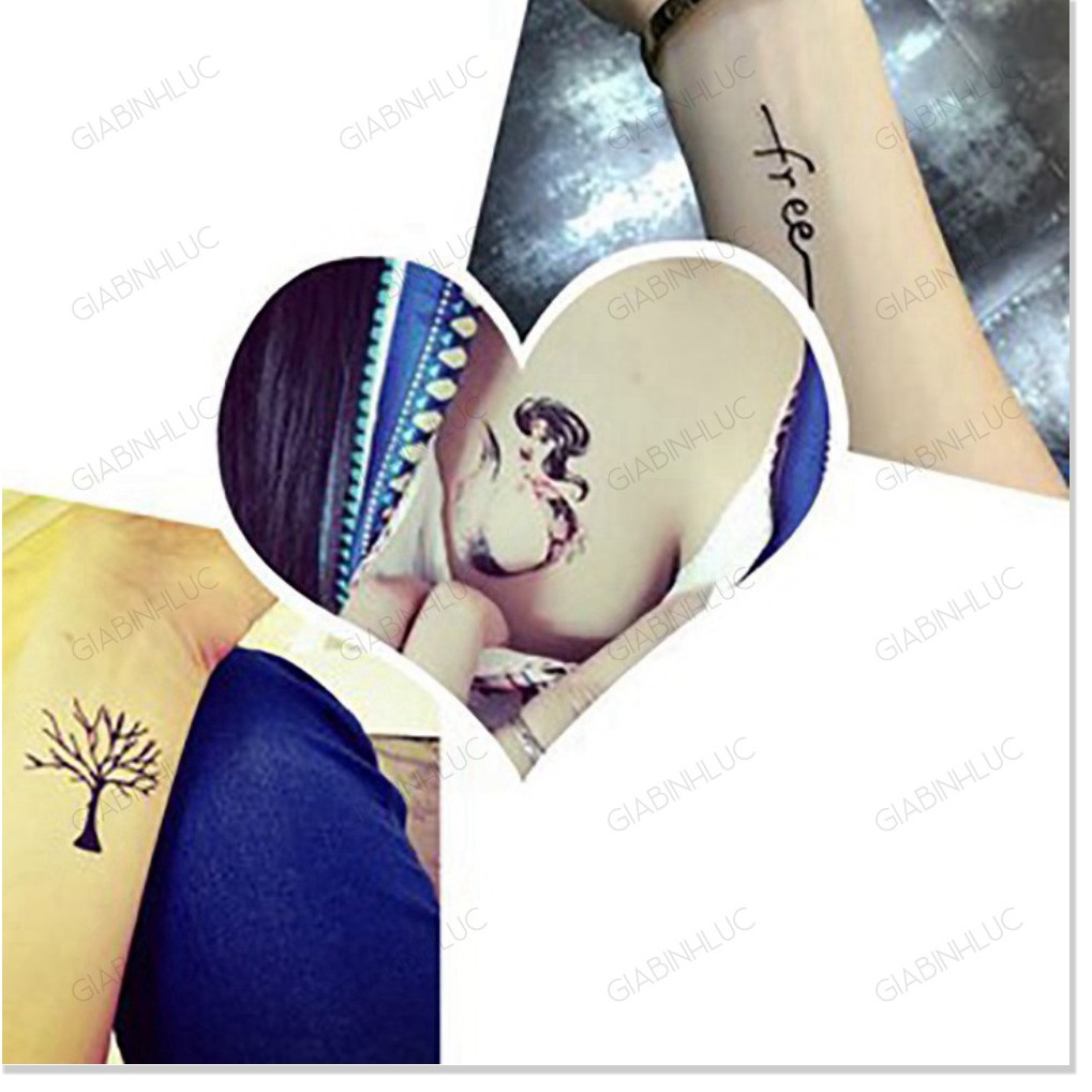 [ CÓ SẴN ] Hình xăm mini nhỏ đẹp dán chân tay lưng tạm thời cho nam nữ xinh cute tattoo nghệ thuật