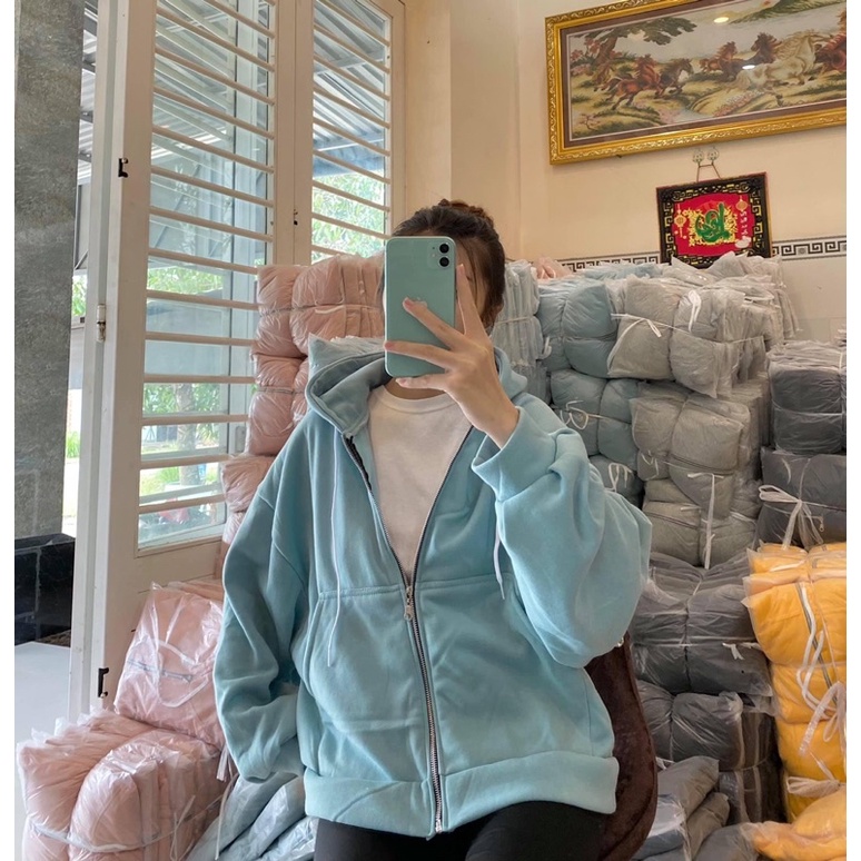 Áo khoác nỉ, vải bao đẹp, mịn, sang, from to, ống tay rộng!!!