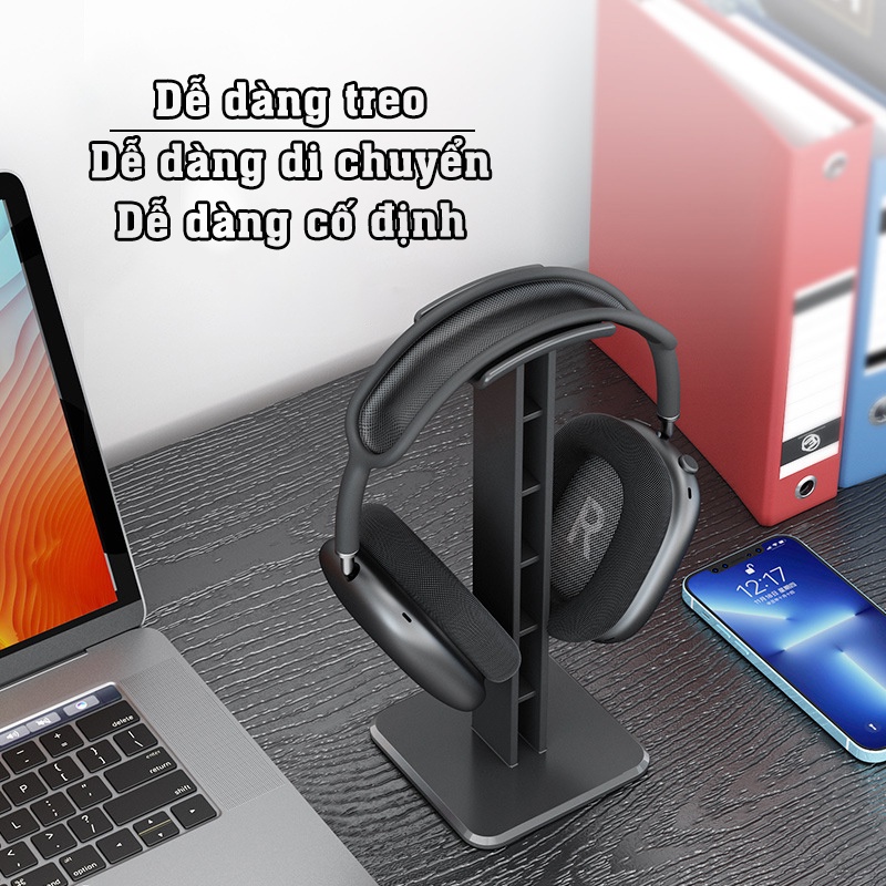 Giá Treo tai nghe chụp tai, Giá Đỡ Headphone chống xước chống trượt cứng cáp chắc chắn phù hợp với tất các loại tai nghe