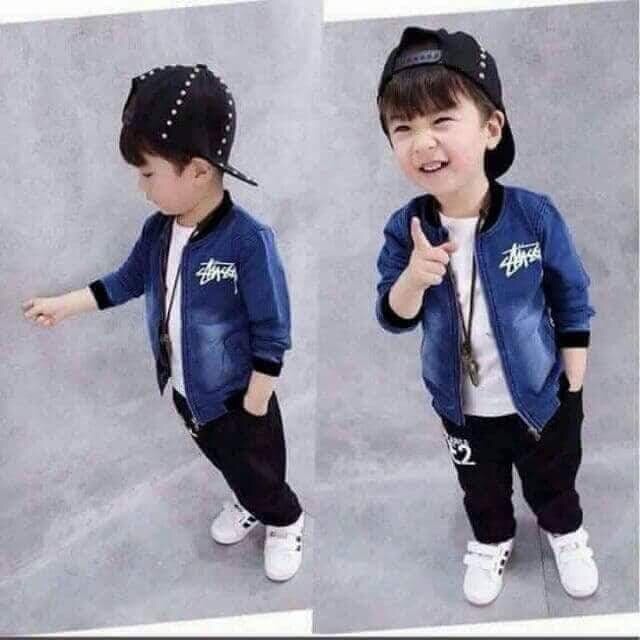 Áo khoác bò cho bé trai