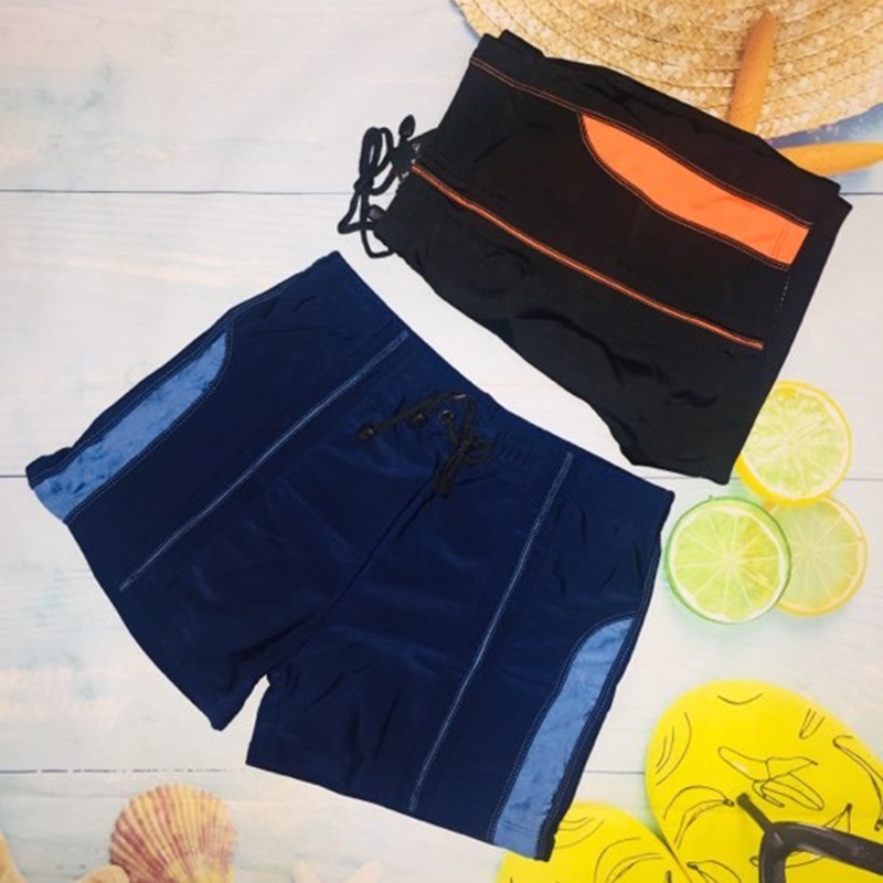 Quần bơi, quần đi biển đùi nam chất dày đẹp freesize - MS056 phong cách thể thao