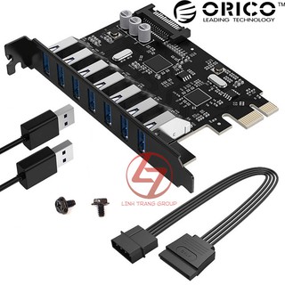 Mua Card chuyển đổi PCI-E ra 7 cổng USB3.0 Orico PVU3-7U - HB25