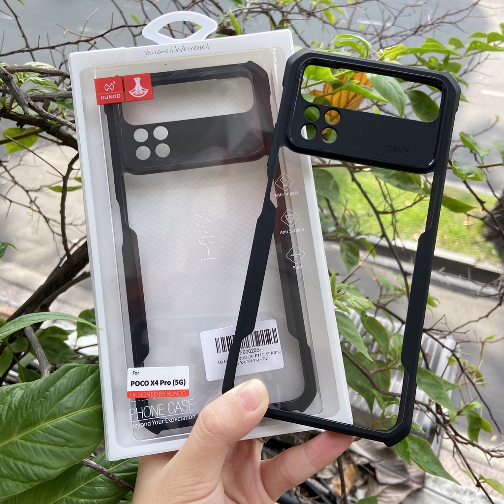 [Hỏa Tốc HCM] Ốp lưng XUNDD Poco X4 Pro 5G - Chống sốc, Mặt lưng trong, Viền TPU