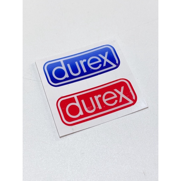 Bộ tem nổi dán chữ Durex màu ngẫu nhiên trang trí xe máy, tem cao cấp không bay màu chống nước