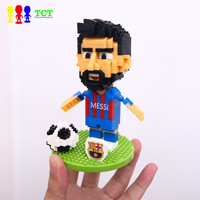 Bộ đồ chơi LEGO xếp hình lego mô hình cầu thủ bóng đá Ronaldo Messi