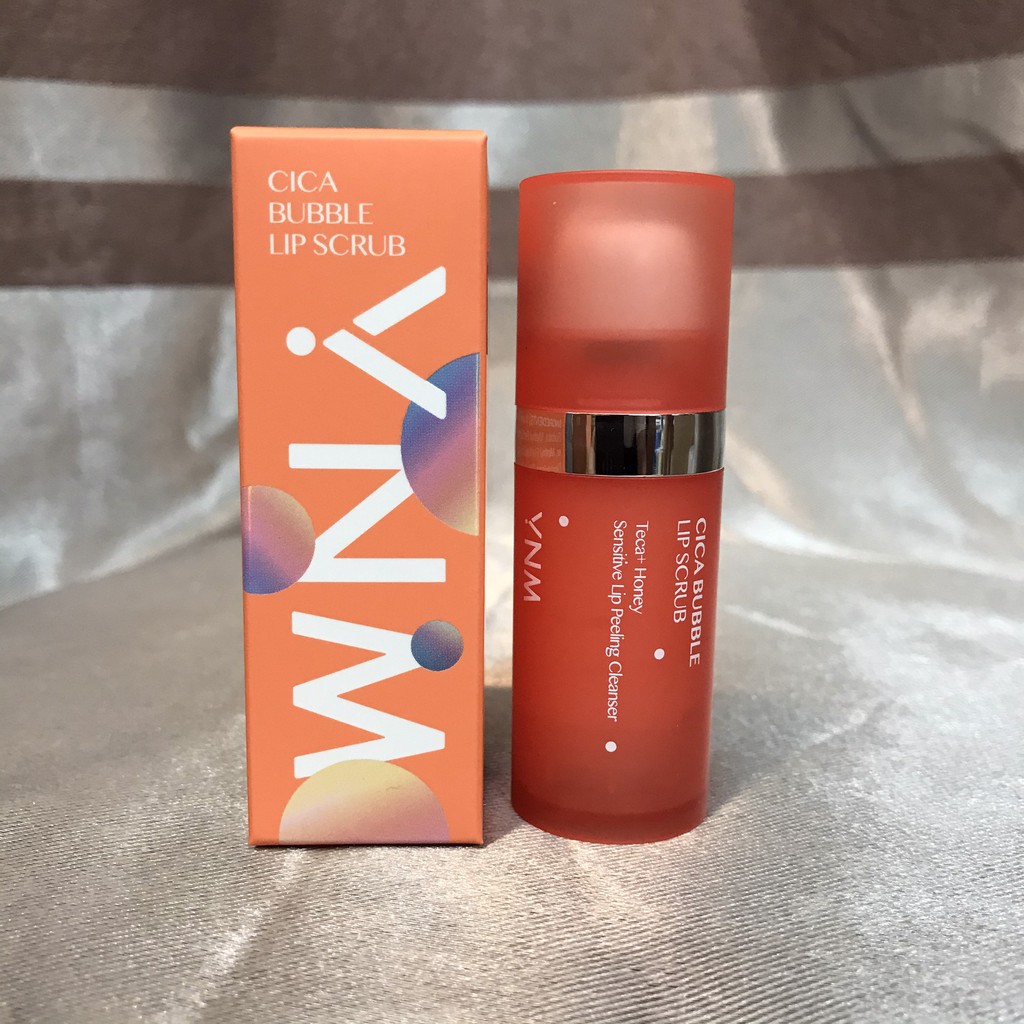 Tẩy da chết môi bubi YNM cica bubble lip scrub sủi bọt
