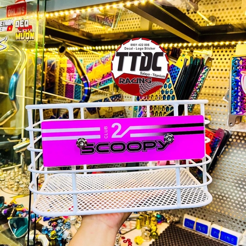Rổ Scoopy Tặng kèm bảng tên mẫu 12Club 2022 Hồng cực đẹp ✌🇹🇭