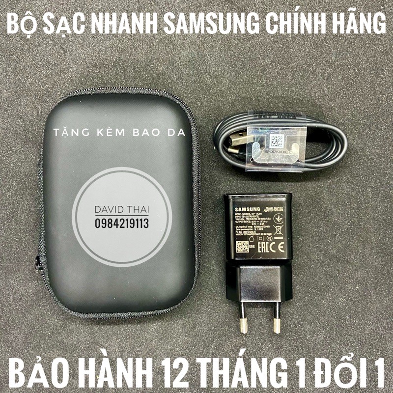Combo bộ sạc chính hãng Samsung S8/S9 Chuẩn ZIn QC3.0 - Bảo hành 12 tháng 1 đổi 1