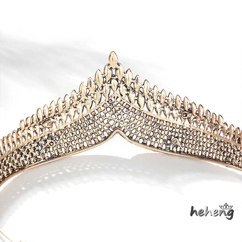 Vương Miện Cài Tóc Đính Đá Sang Trọng Cho Cô Dâu