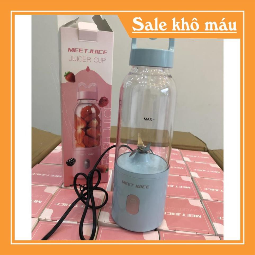 Máy xay sinh tố mini cầm tay meet juice, máy xay hoa quả-nhỏ mà có võ