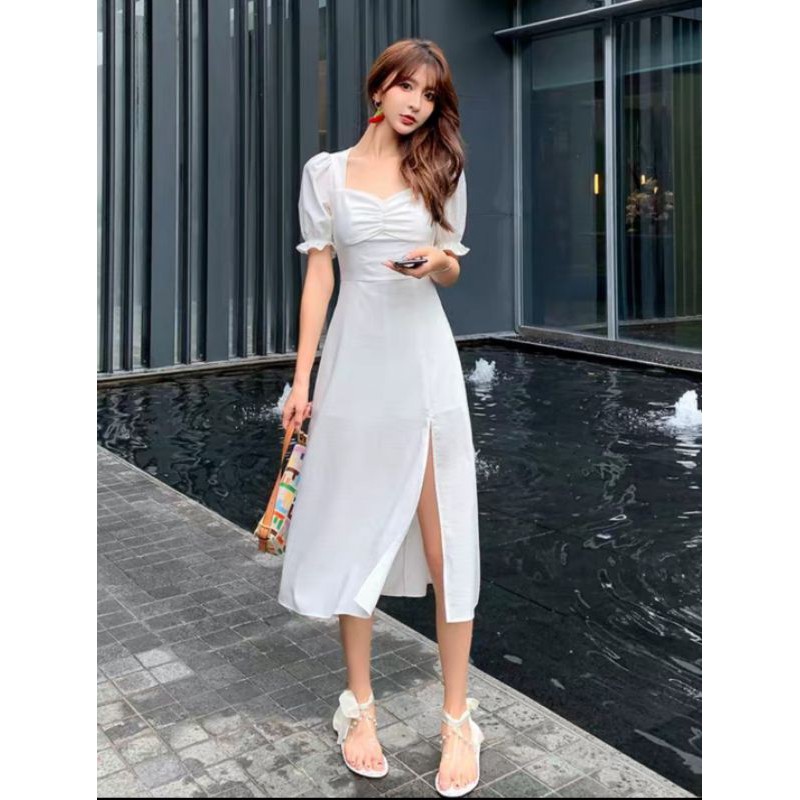 (SẴN ẢNH THẬT)_🎈ĐẦM TRẮNG XẺ TÀ SIÊU HOT