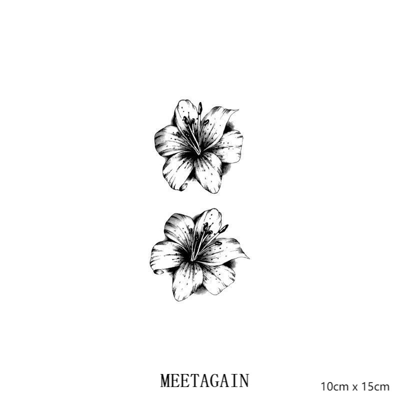 Hình xăm dán tạm thời 10cm x 15cm chống thấm nước 15 ngày L-016
