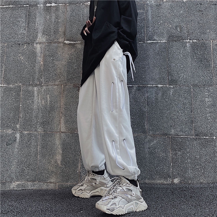 Quần Thể Thao Dáng Rộng Phối Dây Rút Phong Cách Thời Trang Harajuku 237127 | BigBuy360 - bigbuy360.vn