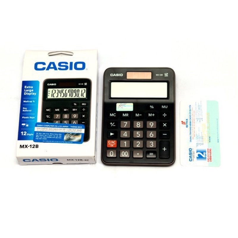 máy tính để bàn,máy tính văn phòng casio MX-12B(bh 7 năm)