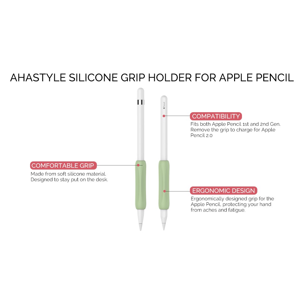 Tay Cầm Cho Apple Pencil 1 2 Tạo Cảm Giác Thao Tác Vẽ Dễ Dàng Hơn Bộ 3 Cái