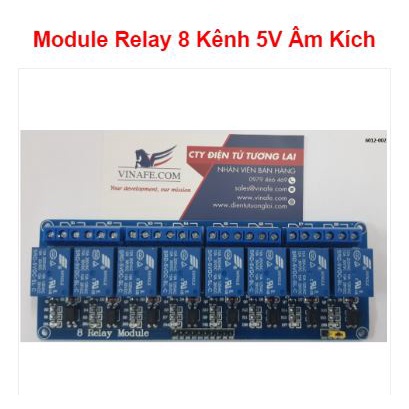 Mạch Relay 8 Kênh 5V (Âm Kích)