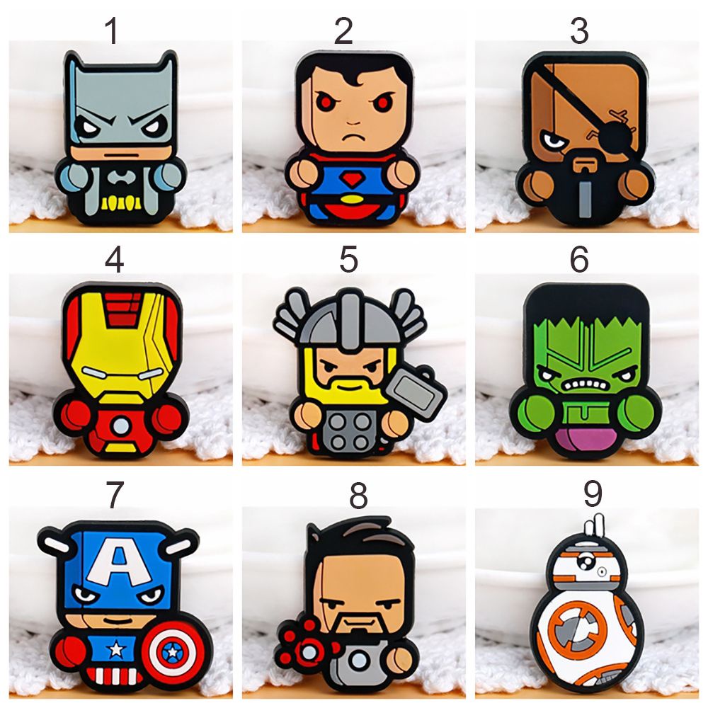 Nam châm gắn tủ lạnh hình siêu anh hùng Marvel hoạt hình dễ thương tiện dụng