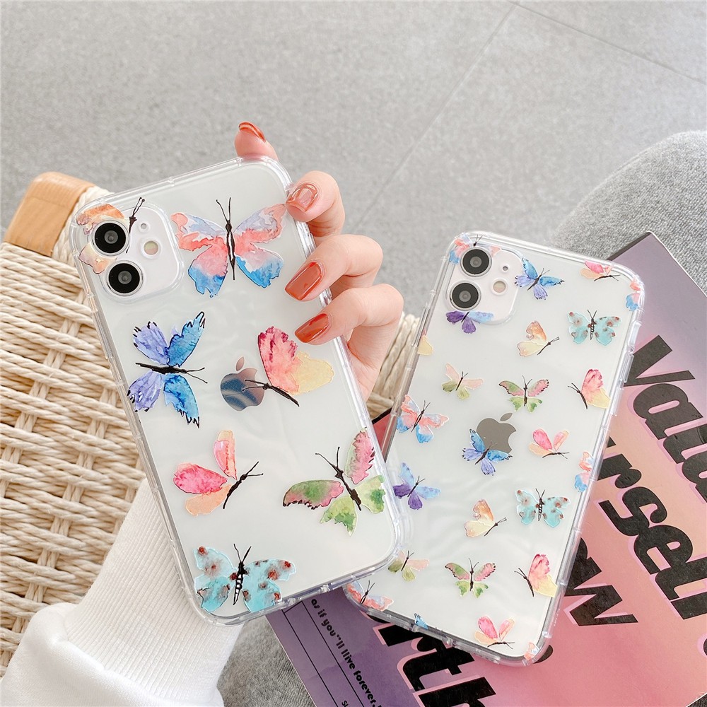 Ốp điện thoại tpu mềm in hoa bướm xinh xắn cho iPhone 11 Pro Max X Xs Max XR iPhone 7 Plus 8 Plus iPhone 6 Plus 6S Plus | BigBuy360 - bigbuy360.vn