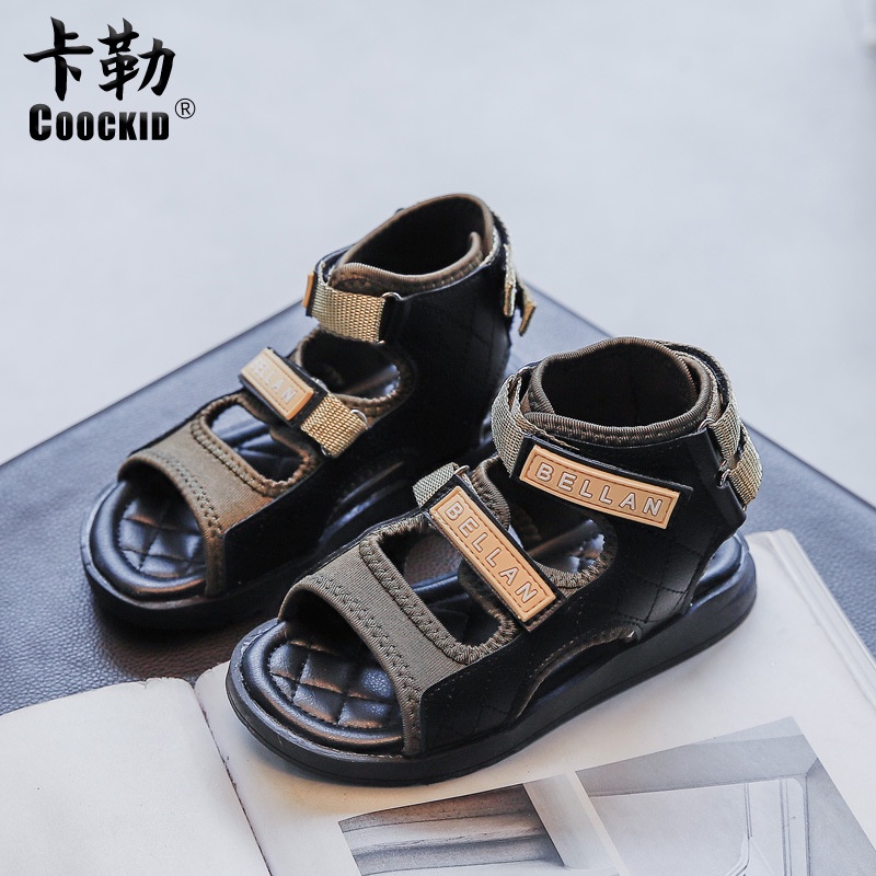 Giày sandal có quai sau cổ cao cho bé trai hàng QC
