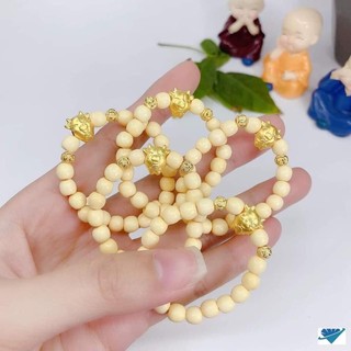 Vòng tay dâu tằm cho bé mix trâu vàng - trâu bạc 2021