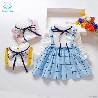 Đầm cotton dài tay cho bé gái